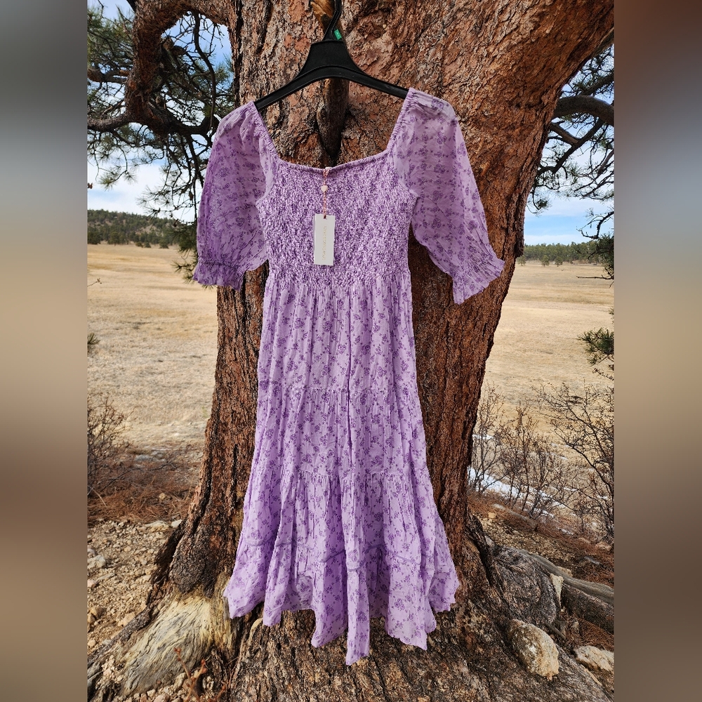 LoveShackFancy - Rigby Dress - Lilac Dream